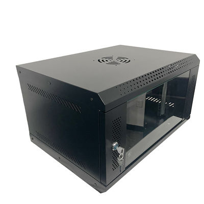 Ιδιωτικό Mold 4U τοίχος Mount Network Server Cabinet με γυάλινη πόρτα και αερισμού περίβλημα