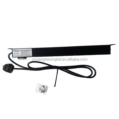 Προσαρμοσμένη υποστήριξη Αγγλικά Standard 19inch Rack Mount Power Strip για το ντουλάπι δικτύου