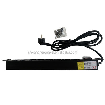 6 οδός 8 οδός Γαλλικός τύπος PDU16A 250vac Ευρωπαϊκό Socket Rack Mount Smart PDU Server