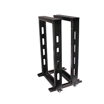42U IT Open Frame Server Network Relay Rack 600mm Βαθμός με Casters SPCC Χάλυβα από ψυχρό έλασμα