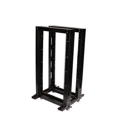 42U IT Open Frame Server Network Relay Rack 600mm Βαθμός με Casters SPCC Χάλυβα από ψυχρό έλασμα