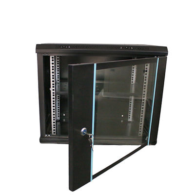 9U Data Center Server Rack Cabinet κατασκευασμένο από SPCC ψυχρό ελαστικό χάλυβα για δίκτυο γραφείου