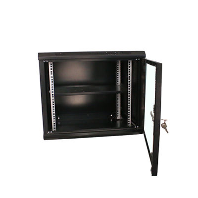 9U Data Center Server Rack Cabinet κατασκευασμένο από SPCC ψυχρό ελαστικό χάλυβα για δίκτυο γραφείου