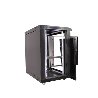 Δύο κλειδαριές κλειδαριού Standard 19 Inch Rack Server Wall Mounted Network Cabinet 635*600*450