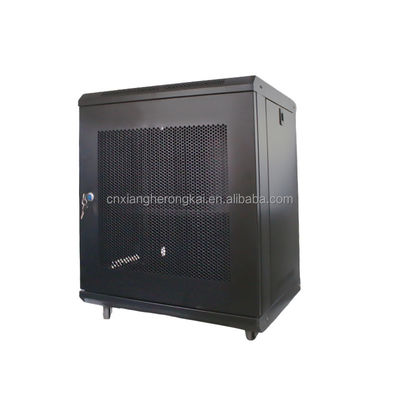 Δύο κλειδαριές κλειδαριού 12U Δίκτυο CCTV Server Rack Cabinet για το πρόγραμμα CCTV