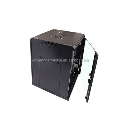 SPCC Χάλυβα 18U Deluxe IT Εγκαταστάθηκε στο τοίχωμα για τυπικό ράφι διακομιστών