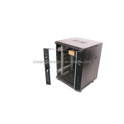 SPCC Χάλυβα 18U Deluxe IT Εγκαταστάθηκε στο τοίχωμα για τυπικό ράφι διακομιστών